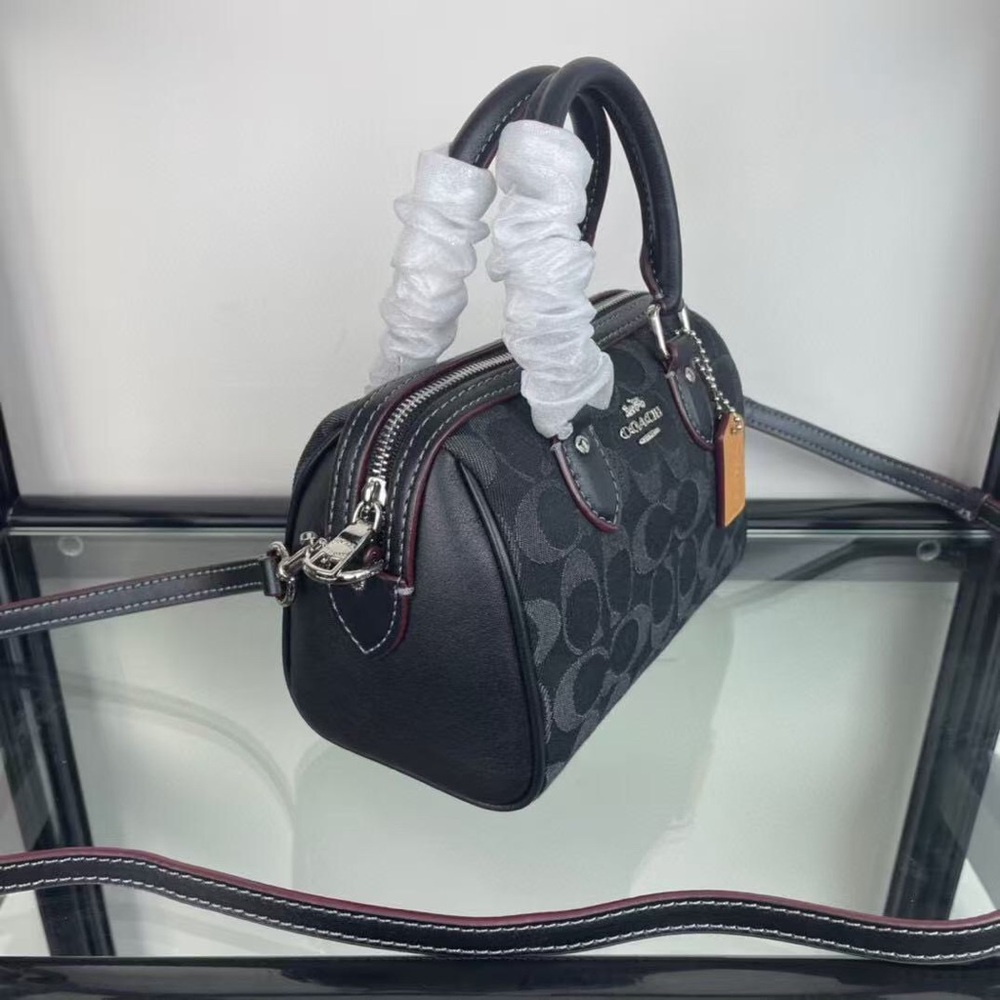 Coach Rowan Satchel Bag In Signature Denim Canvas NWT CY699 - Picture 2 of 7